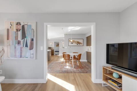 Living room looking towards dining area.
