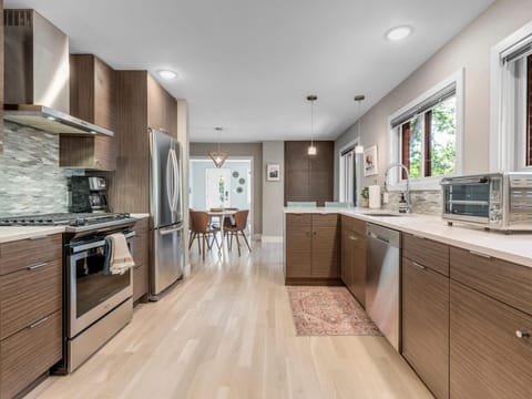 Elegant, recently renovated kitchen.
