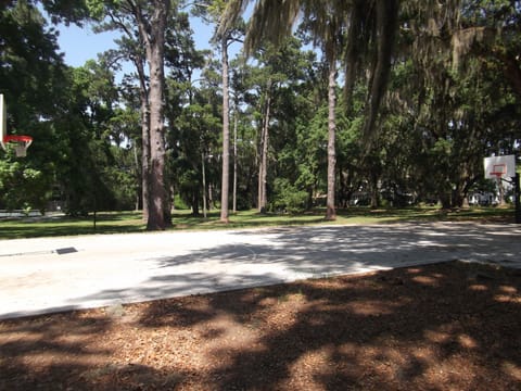 public basketball court short walk to the unit