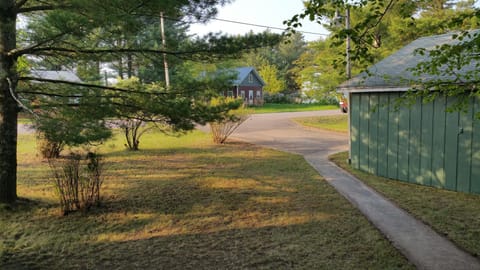 Looking from the porch to the road