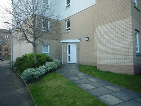 Rear entrance to building from the carpark