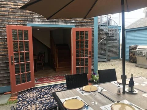 Kitchen opens up to patio for indoor/outdoor space