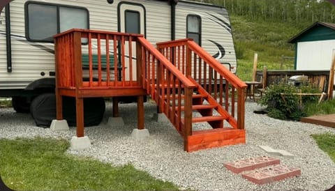 New deck to Relax, Unwind and Plan Adventures