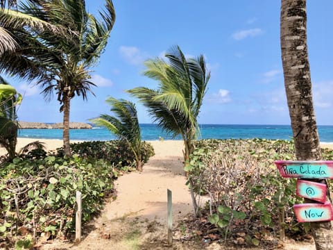 The path to paradise from your private terrace. 