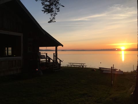Sunrise at the lodge.