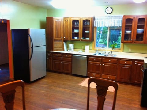 Kitchen - large & well stocked for your cooking ease.