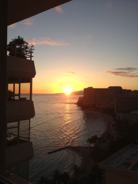 Amazing Sunset view from studio April-September.