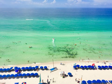 Balcony 9th floor direct Gulf front views - FREE Beach Service for our guests