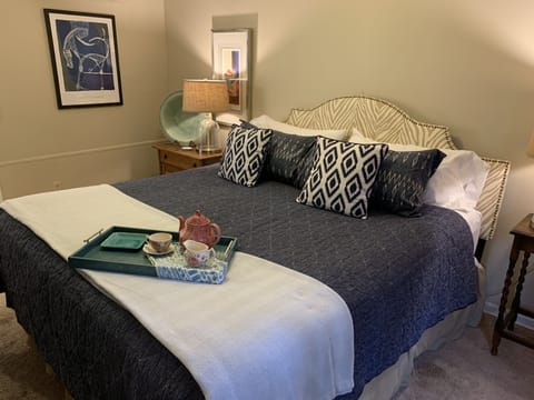 Guests rave about the comfy bed & the peaceful night's sleep in the king master