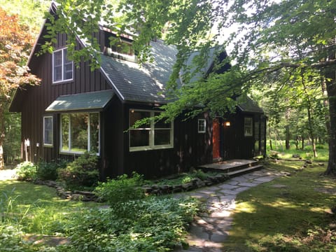 The cabin in summer.