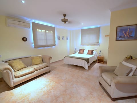 The light and airy open plan studio.
