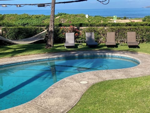 We have a great ocean view but also a few power lines.