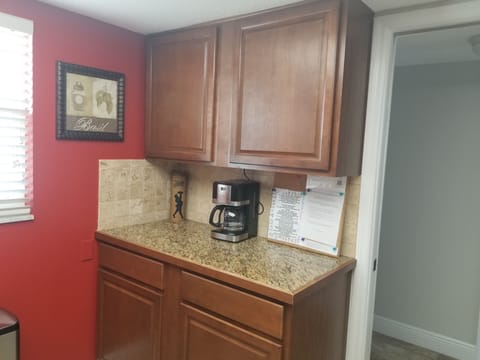 Plenty of storage and counter space to prepare your meals. 