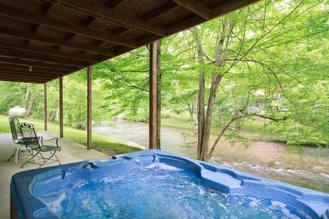 Soak in the Hot Tub and listen to Cosby Creek