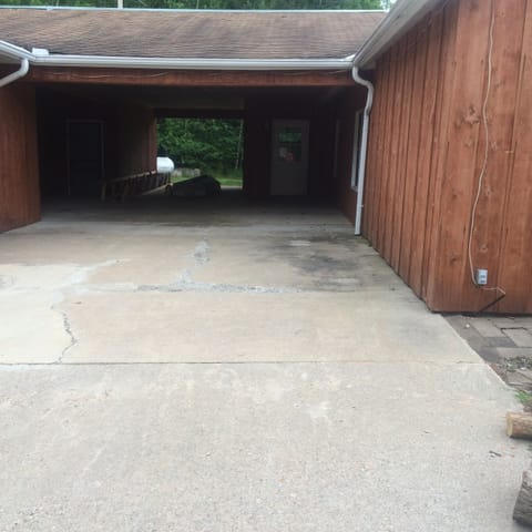 Keep dry with easy access to the house with this carport.