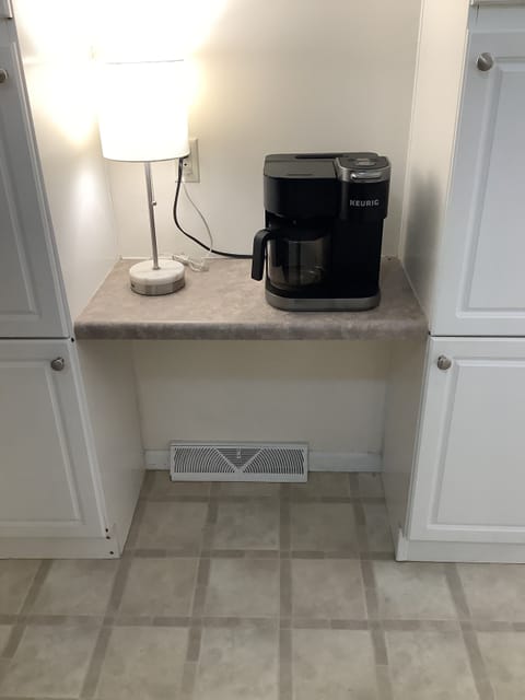 Coffee Station with Keurig Duel coffee maker, Both drip and K-Kups