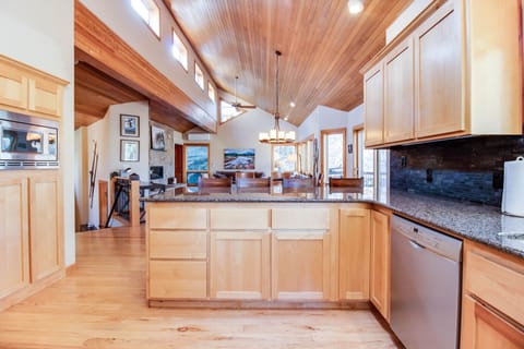 View of living from kitchen.