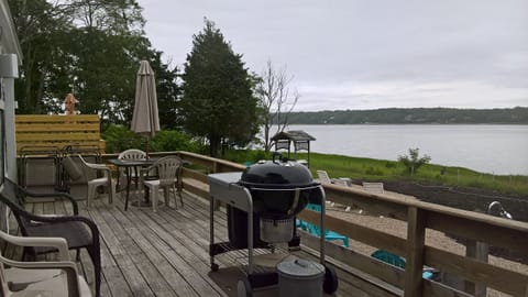 from the deck facing the inlet