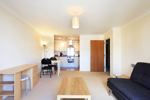 Living Area with fully equipped kitchen.