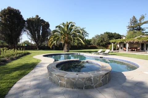 Jump in and relax after a long day of winestasting