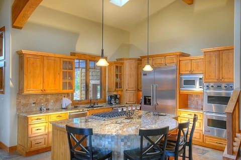 Fully loaded high-end kitchen with 2  dishwashers and 2 ovens.