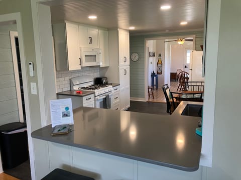 Fully stocked kitchen with Keurig and drip coffee makers