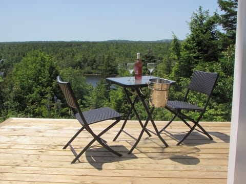 Private deck overlooking Minamkeak Lake