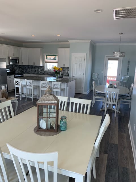 New white barstools. 