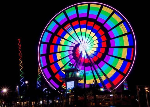The SkyWheel is only 2 blocks away and is beautiful at night from the deck!