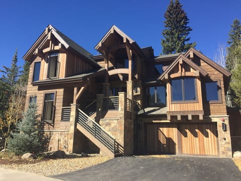 Front of the Home with Blue Breckenridge Sky