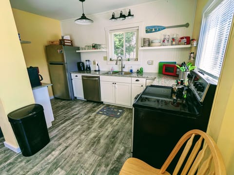Kitchen off the dining area. Complete with everything you will need