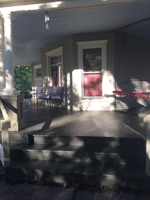 Enjoy swinging or just relaxing on the large porch!