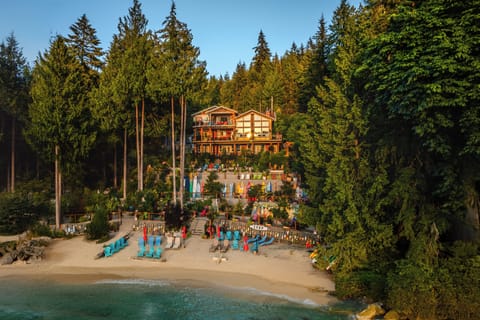 House view from the beach 