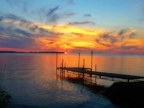 Amazing sunsets over our dock.