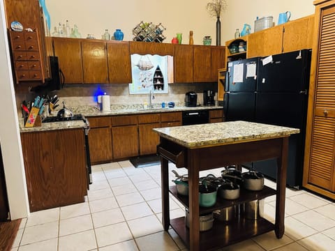 Large kitchen Granite two refrigerators