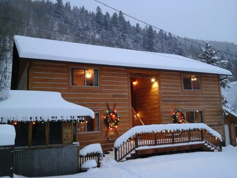The magic of winter at Ski Town Condos.
