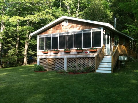 The cabin-front view