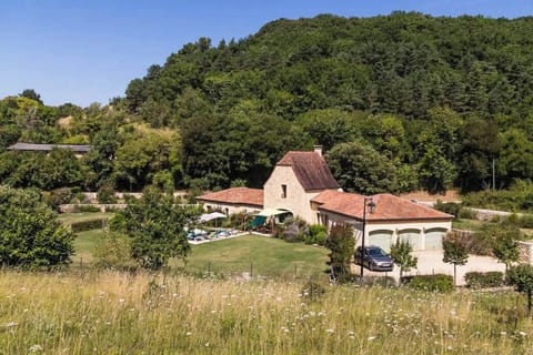 Villa from field above