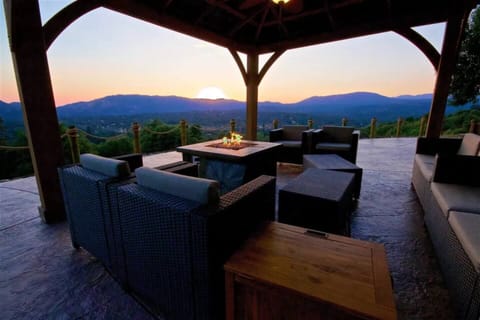 Amazing Sunset and Mountain View