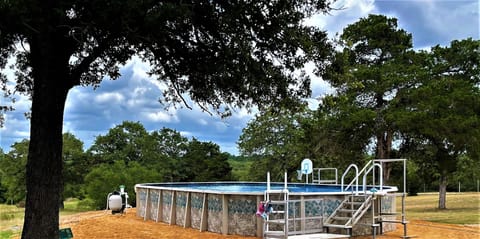 Our Pool, still need to complete the landscape. But its ready for swimmers!!