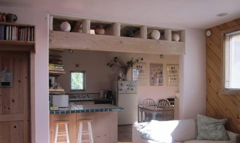 Looking at kitchen from living room