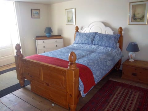 Sleeps 4.  A double bedroom and a twin room.