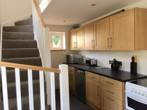 Spacious modern kitchen.