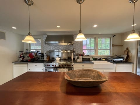 Kitchen with espresso machine