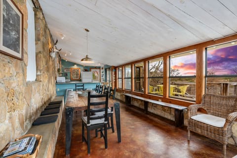 Guests love our huge dining table!
It will seat up to 14!