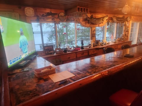 Get together at your own private bar with the 50" smart tv. Awesome view. WIFI