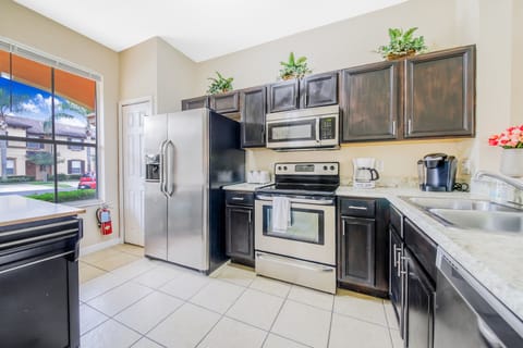 Kitchen comes complete with everything you need.