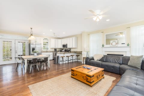 The living room is a great place to gather around & play games