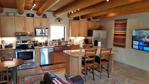 Casita Great Room Kitchen, Dining Island, work table