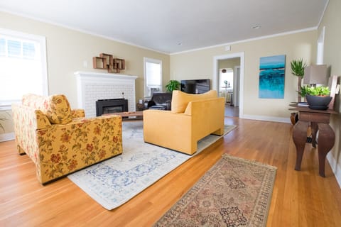 Bright inviting living room to relax in